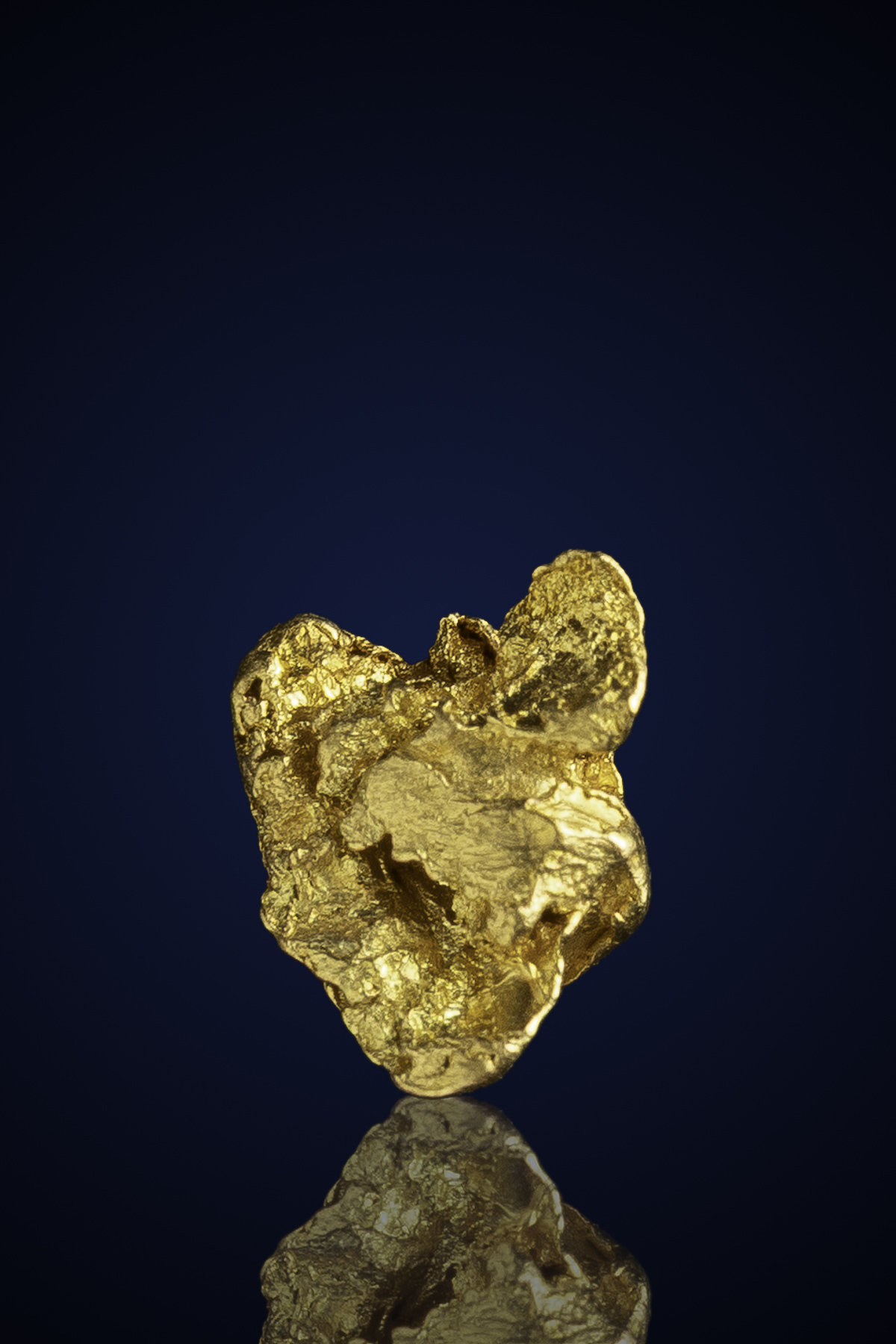 Exceptional, Faceted Natural Gold Nugget - CA - 0.98 grams (image for) Exceptional, Faceted Natural Gold Nugget - CA - 0.98 grams